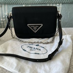 Prada city calf identity bag